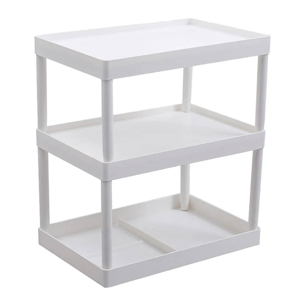 

1Pc Kitchen Rack Triple-layer Anti-slip Rack Multifunctional Shelf Storage Rack