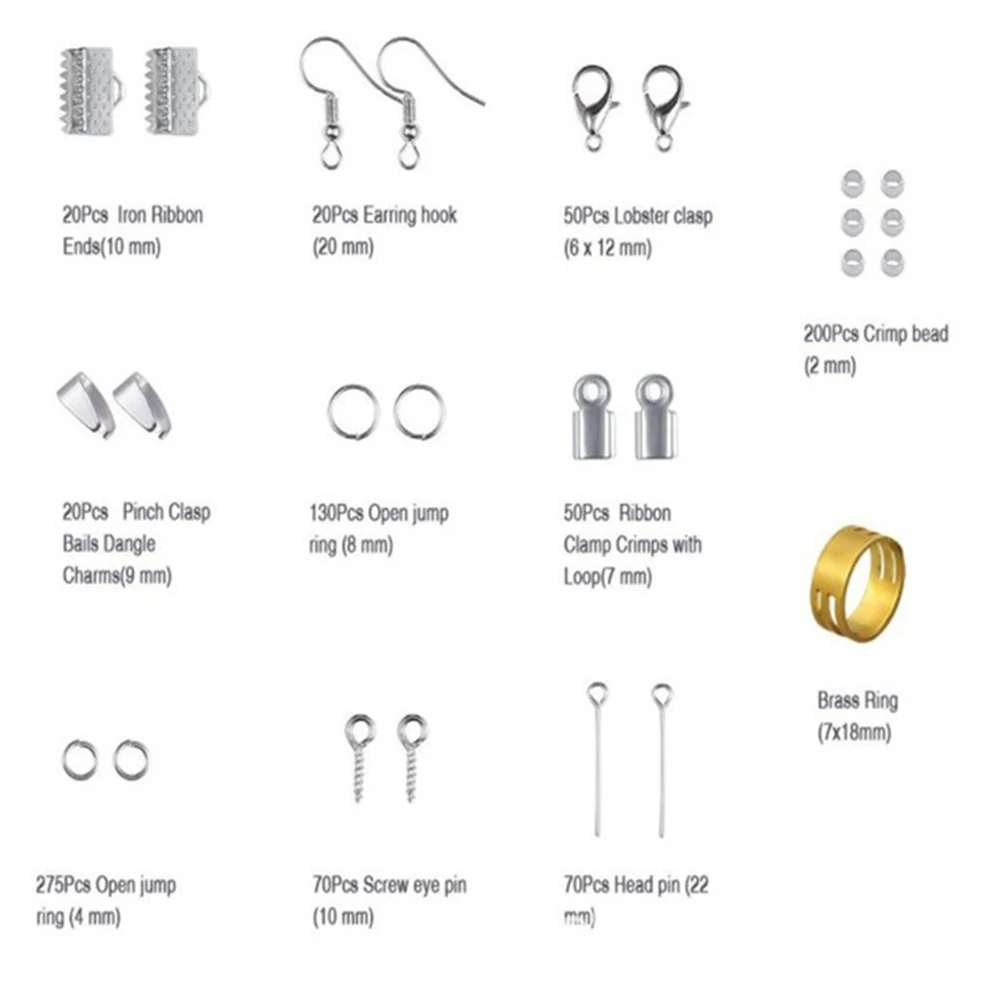 Ремесло стартер с коробкой Набор для создания украшений плоскогубцы фурнитура