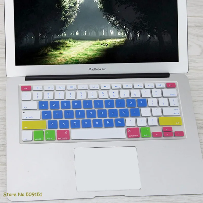 Чехол с английской клавиатурой США для Apple Mac MacBook Pro 13 15 17 Air Retina13 защитный чехол