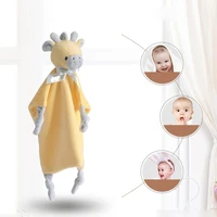 baby soother appease towel cute animal doll teether soother bib saliva towel infants comfort sleeping cuddling toys