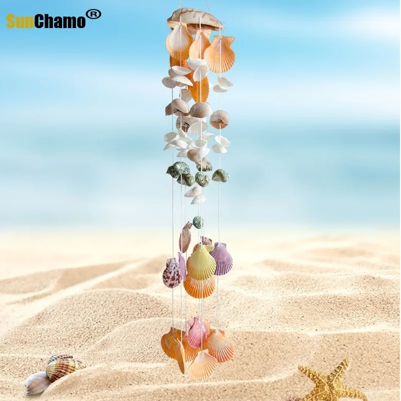 Hot Sales Creative DIY Shell Wind Bell Material Package Kindergarten Children Parent-child Intelligence Handmade Contest Hanging | Дом и сад