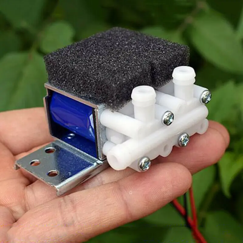 Микро Мини Соленоидный клапан DC 24V двухпозиционный Трехходовой водяной