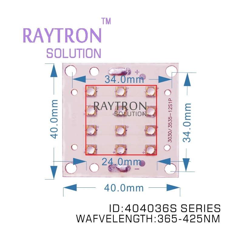 36 Вт raytron ультрафиолетовые светодиодные чипы УФ клей сушка проверка банкнот 365nm