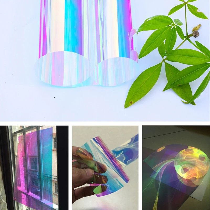 Фотопленка 5 м самоклеящаяся наклейка радужная оконная для дома ресторана