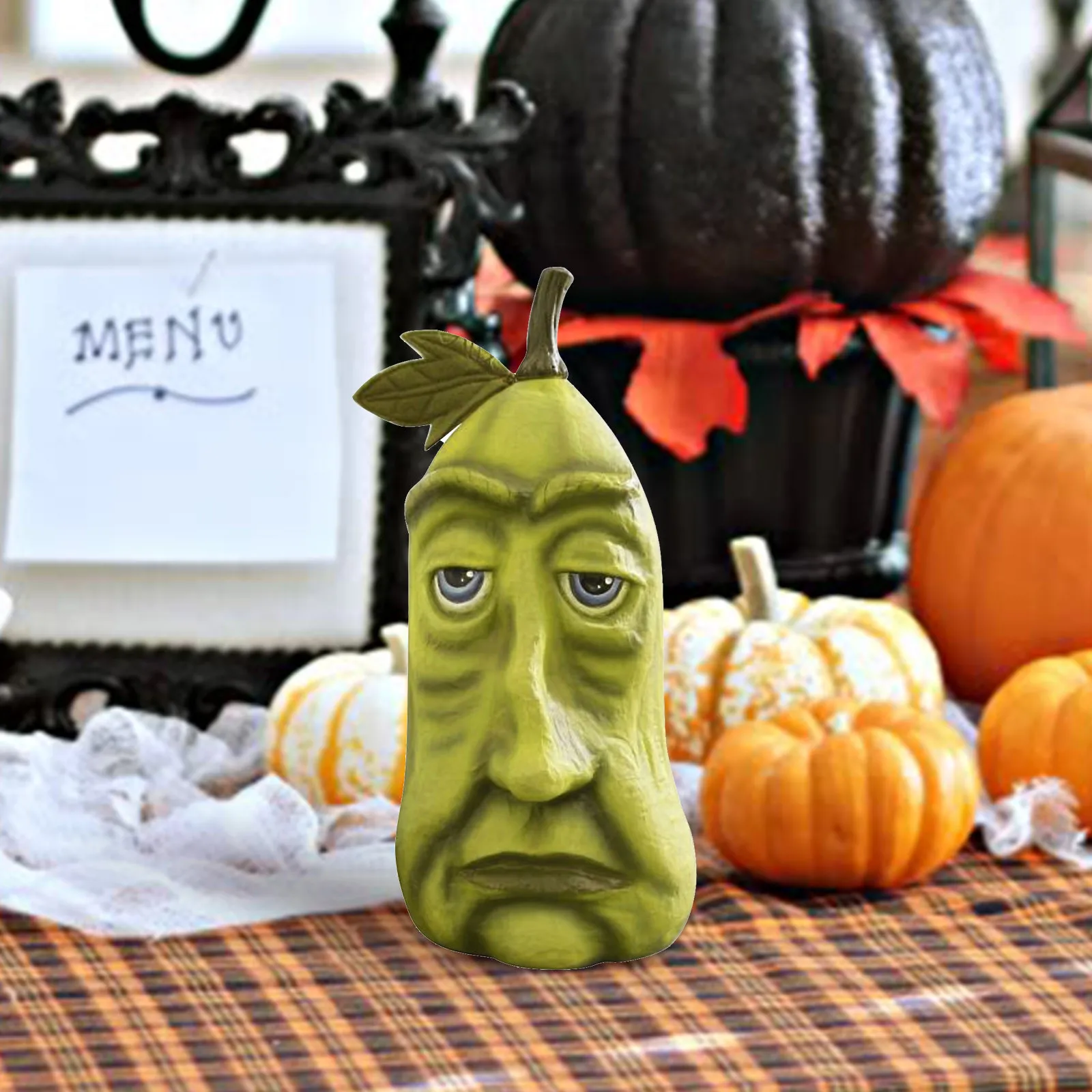 Экспрессивное украшение в виде тыквы на Хэллоуин забавный подарок миниатюрные