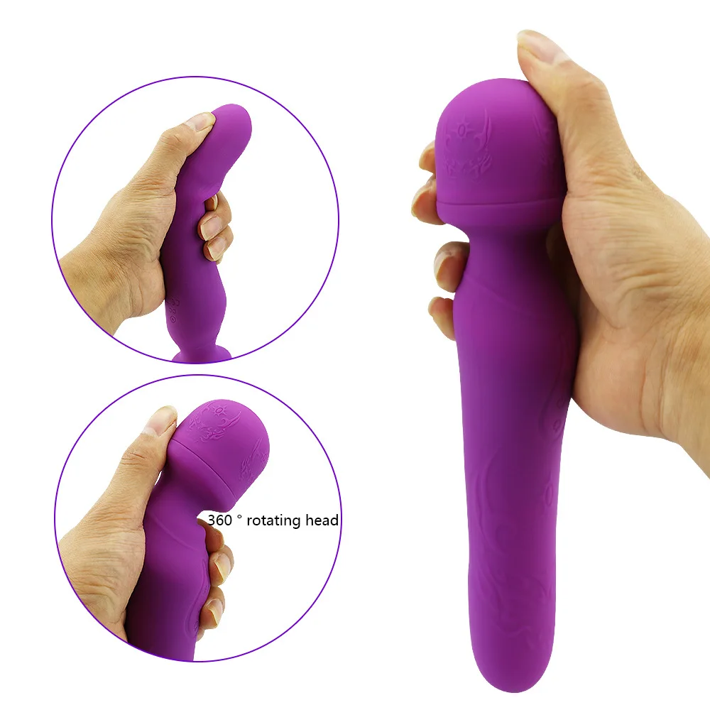 YEMA двойной Av волшебная палочка большой фаллоимитатор вибратор нагревающий для