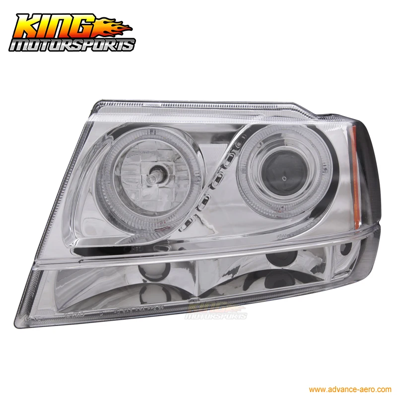 Налобный фонарь светодиодный для Jeep Grand Cherokee 1999 2004|projector headlamp|halo headlightshalo projector