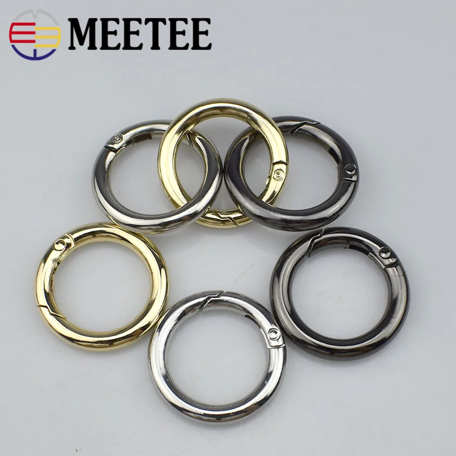 4 шт. Meetee 25/32/38 мм сумка с круглым кольцом пряжкой металлический ремень крючками