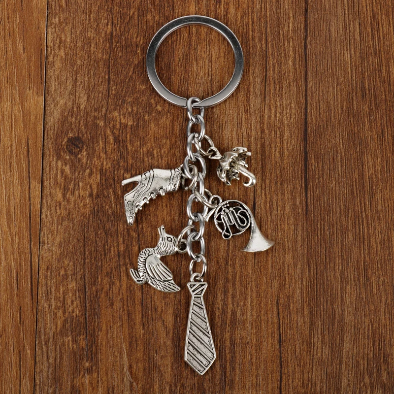 Tie Shoes Charm Keychains For Women Men Car Bag Key Holder