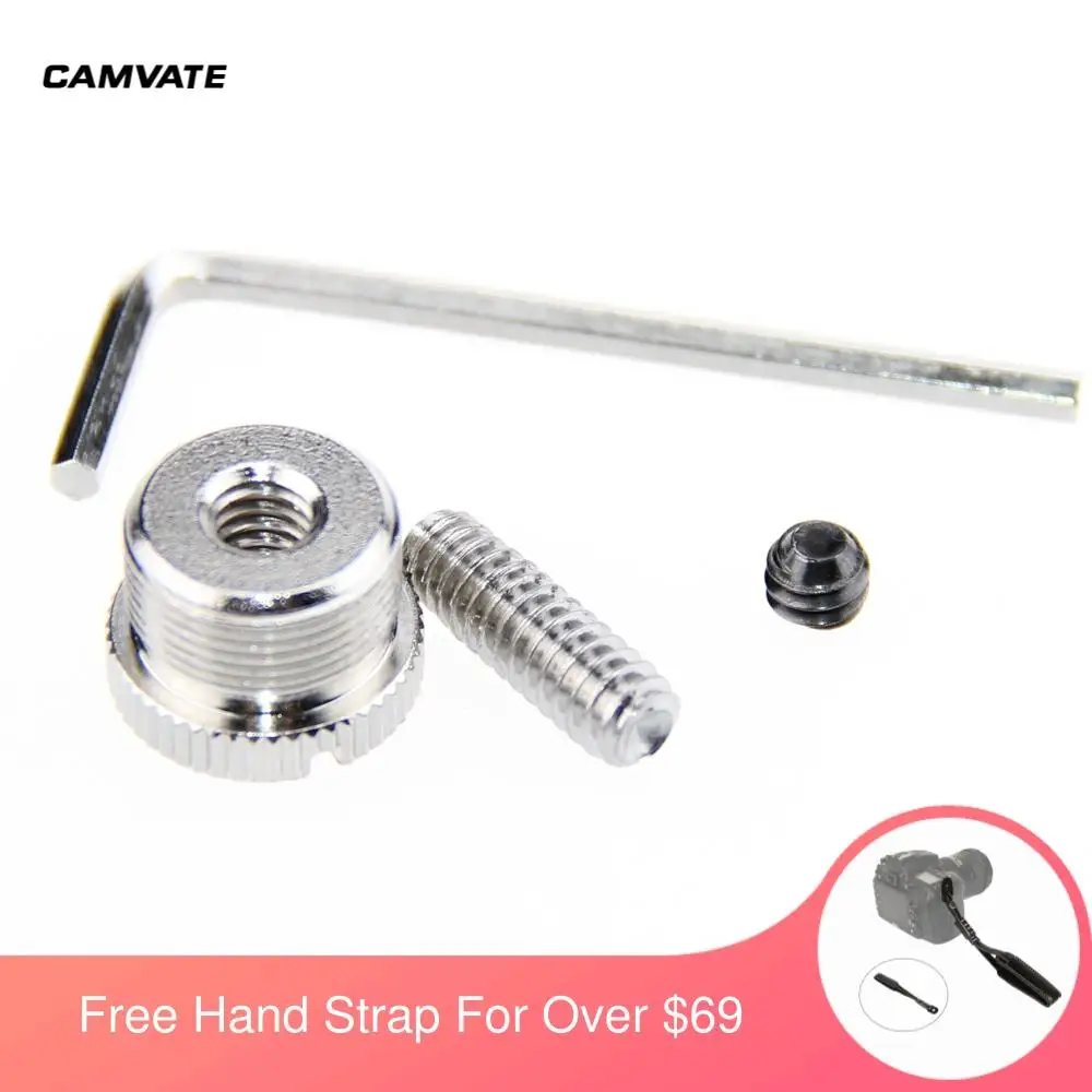 Адаптер для микрофона CAMVATE с винтовым креплением со штекером 5/8 27 гнездом 1/4 20