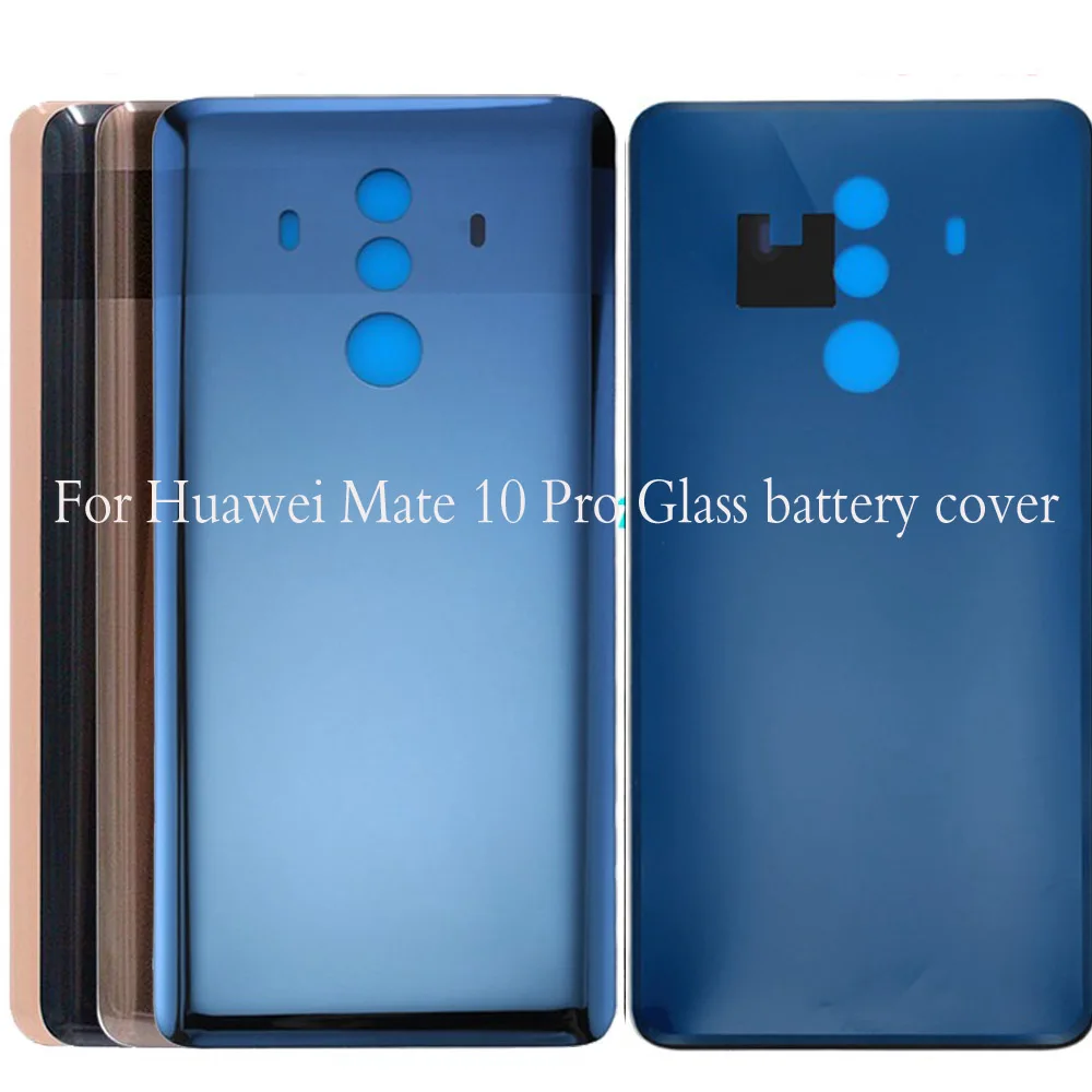 Стеклянная Крышка батарейного отсека для Huawei mate 10 pro Замена задней крышки