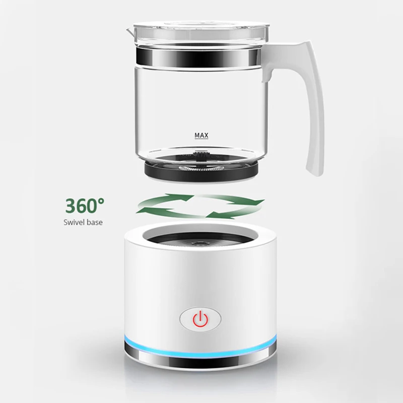 

Milk Frother Electric Milk Steamer Soft Foam Maker for Hot and Cold Milk Froth,Coffee,Latte, Milk Warmer Heater EU Plug