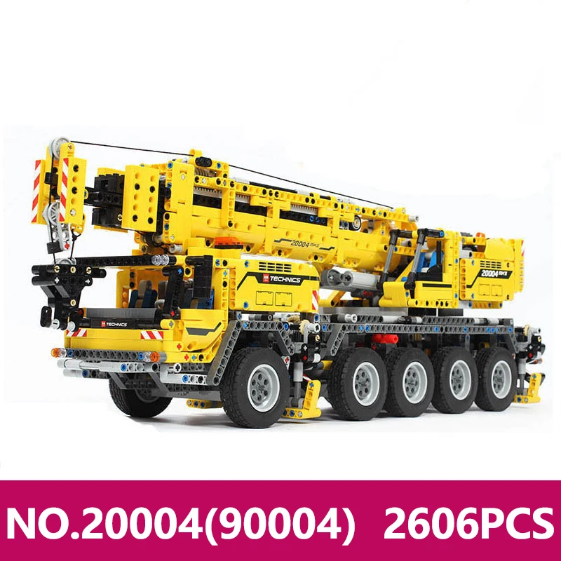 Technic автомобиль мобильный подъемный кран строительные блоки для грузовиков