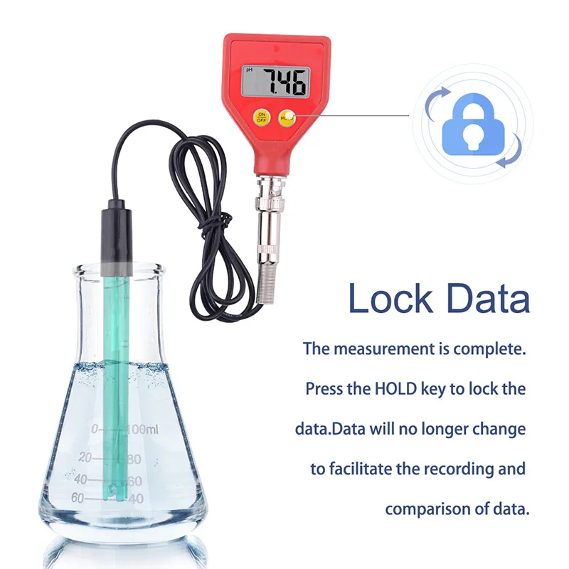 

PH-98105 PH Meter Digital Acidity Meter Glass Electrode for Water Food Cheese Milk Soil PH Test