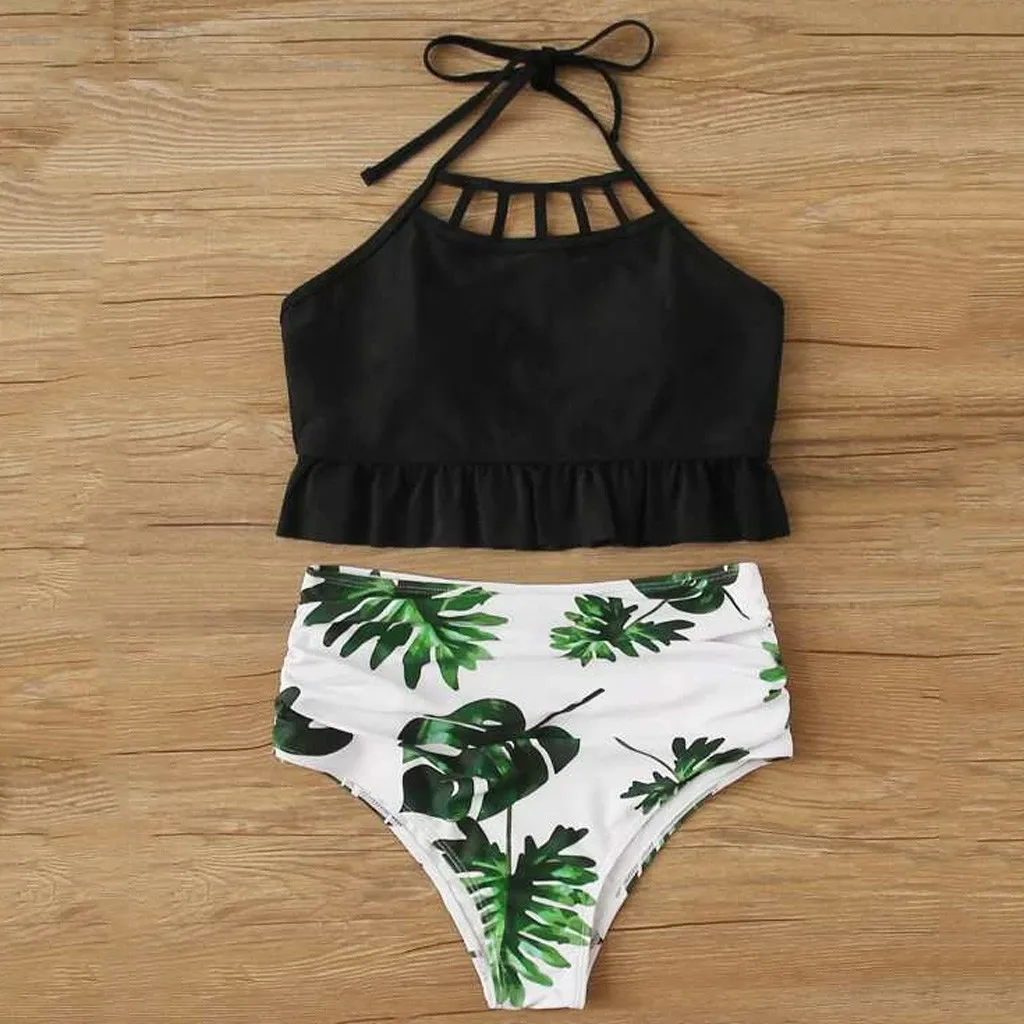 Бикини 2020 женский костюм комплект бикини с чашками пуш ап монокини пляжная