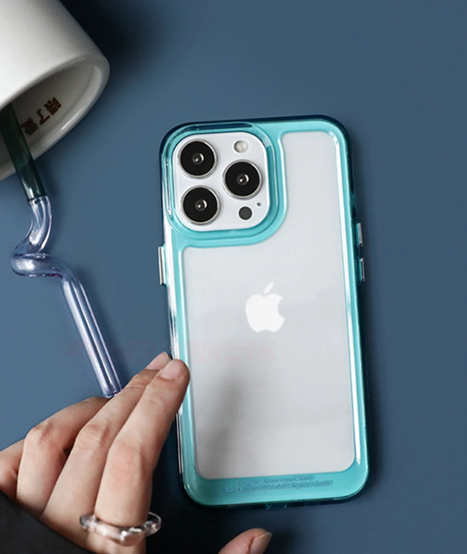 Высококачественный прозрачный бронированный противоударный чехол для iPhone 13 11 Pro