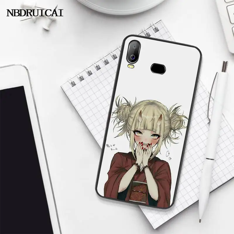 PENGHUWAN Himiko Toga Boku ТПУ черный чехол для телефона Корпус Samsung A10 A20 A30 A40 A50 A70 A71 A51 A6 A8 2018 |