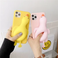 relive stress push pop bubble duck case for xiaomi redmi note 4x 5 6 7 8 9 pro max 9s 8t 6 7a 8a 9a 9t 9c fidget toys soft cover