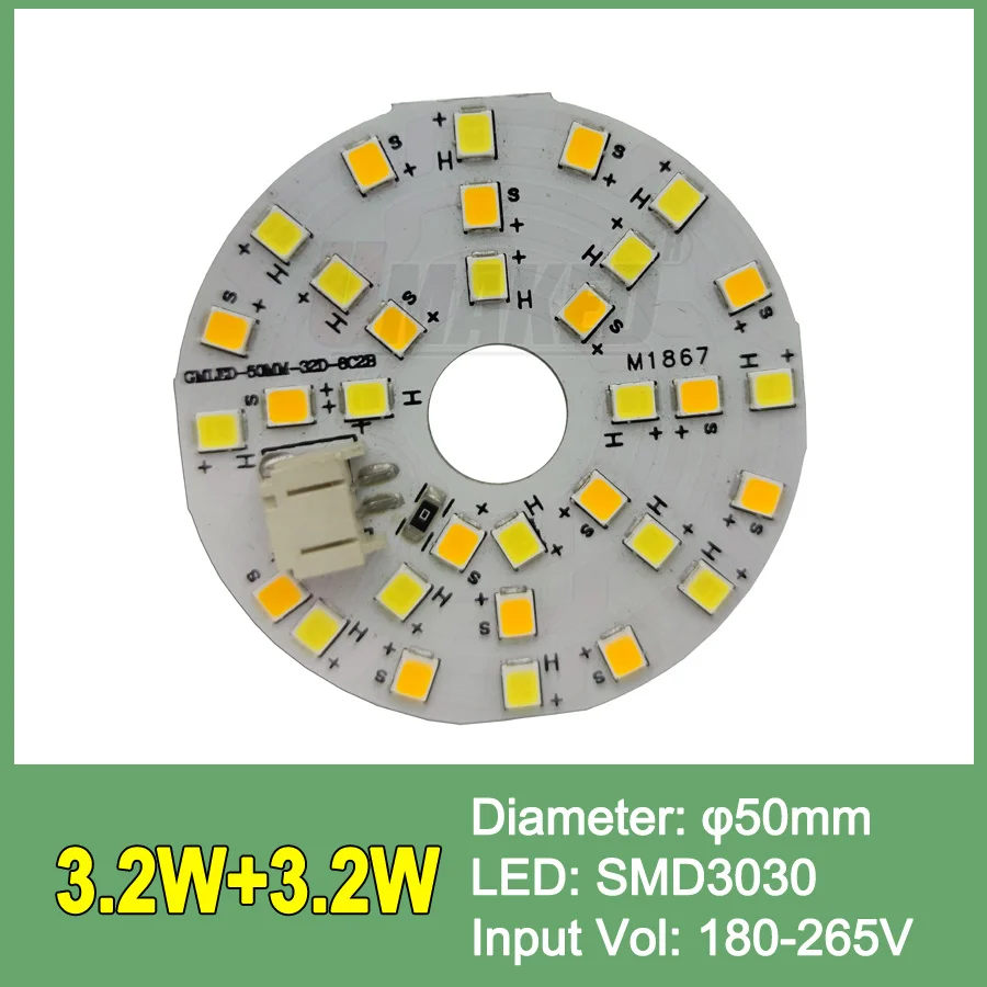 6 4 Вт 12 8 19 2 22 SMD3030 светодиодный светильник для потолка бесплатная