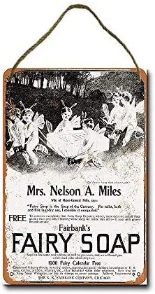 

Metal Sign 8x12 Inch 1899 Fairy Soap Wall Decor Hanging Sign