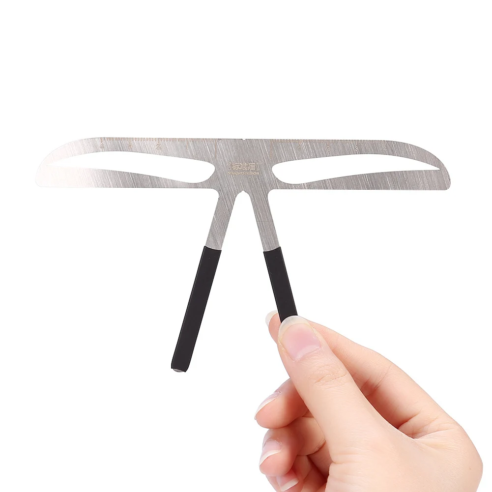 

2019 DIY Eyebrow Ruler Makeup Shaping Tattoo Three-point Positioning Balance Eyebrow Ruler Measure Eyebrow Stencil Template