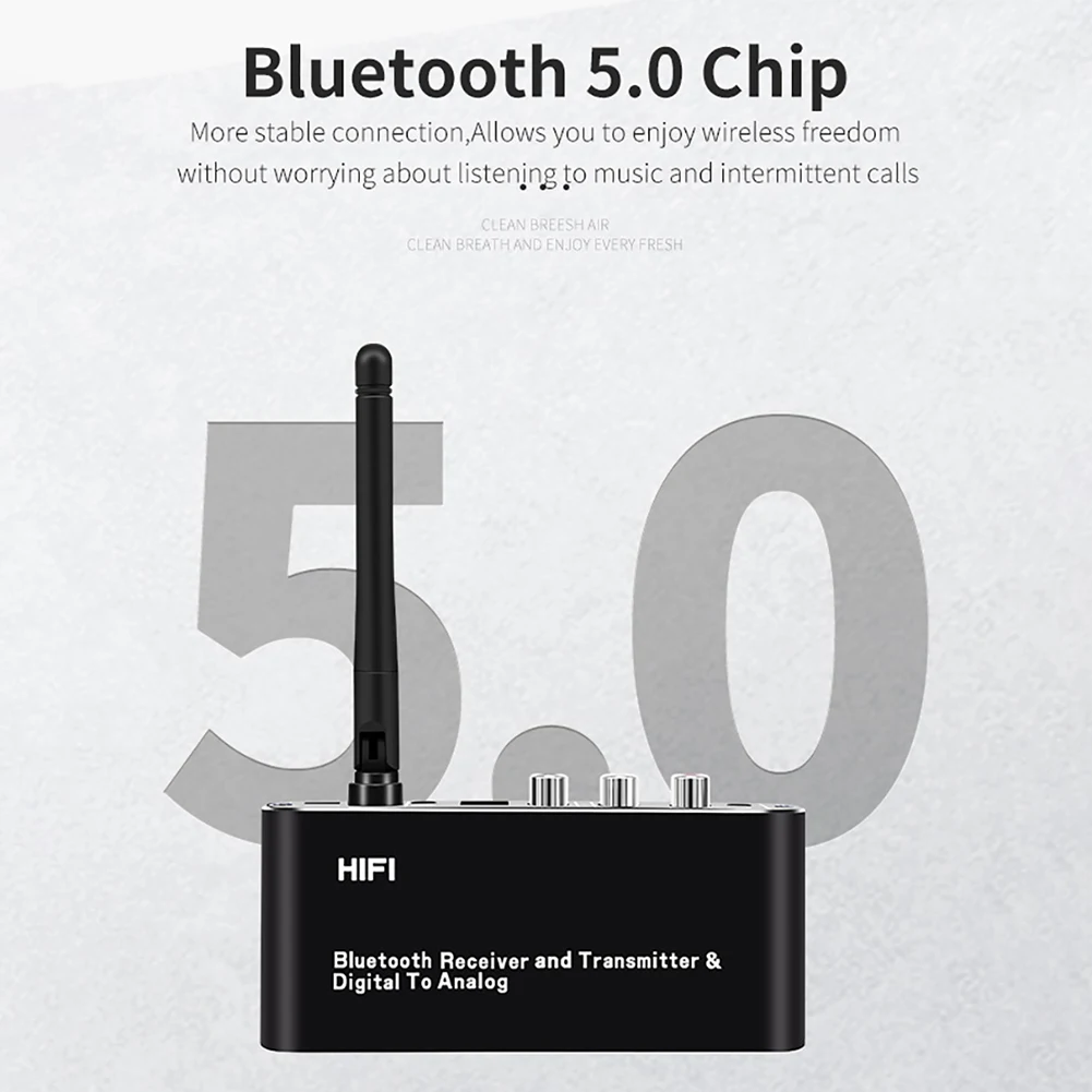 

Bluetooth 5.0 Receiver Transmitter Optical RCA AUX HiFi Audio Adapter for TV PC Wireless USB Audio AUX Receiver