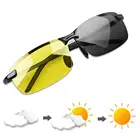 Мужские Солнцезащитные очки-хамелеоны в металлической оправе с фотохромными линзами, цвет в ассортименте