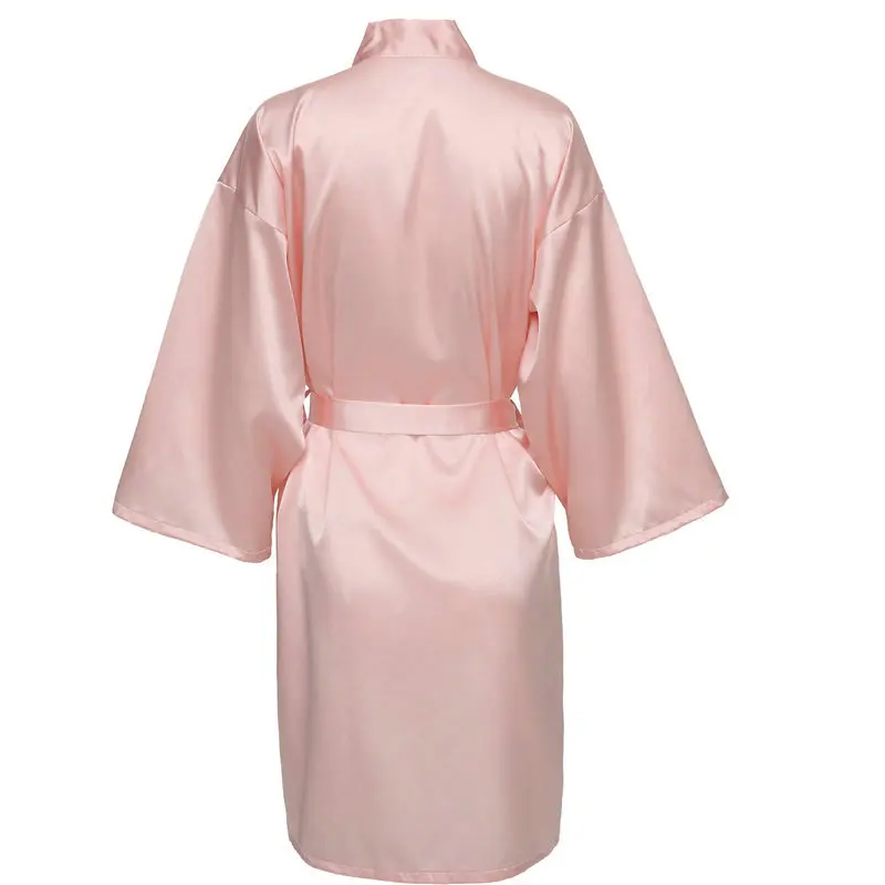 Silk Satin Robes & Wedding Slipper Bridesmaid Bride Robes Lace Trim Plus Size Women Bathrobe Sleepwear Lingerie Robe