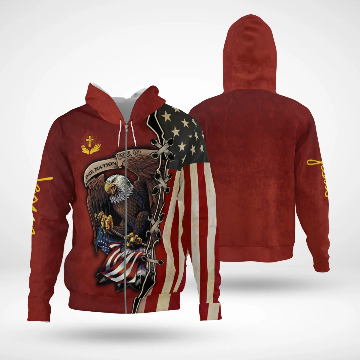 

Flag Eagle 3D Hoodies Printed Harajuku Coat Jacket Men For Women Fashion Zipper hoodies Drop Shipping 01