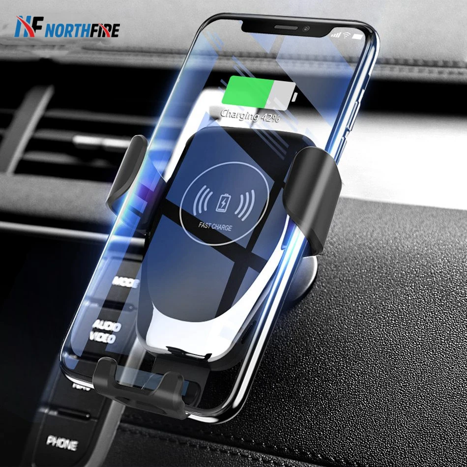 2 в 1 Qi автомобильное беспроводное зарядное устройство гравитационный