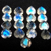 beautiful faceted 66mm with blue light natural heart moonstone