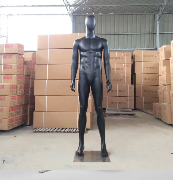 

Black Color Men Mannequin Full Body Male Fiberglass Model Hot Sale