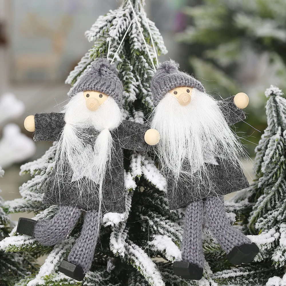 2 шт. старые и детские вязаные комплекты из нетканого материала с ноги кулон Санта