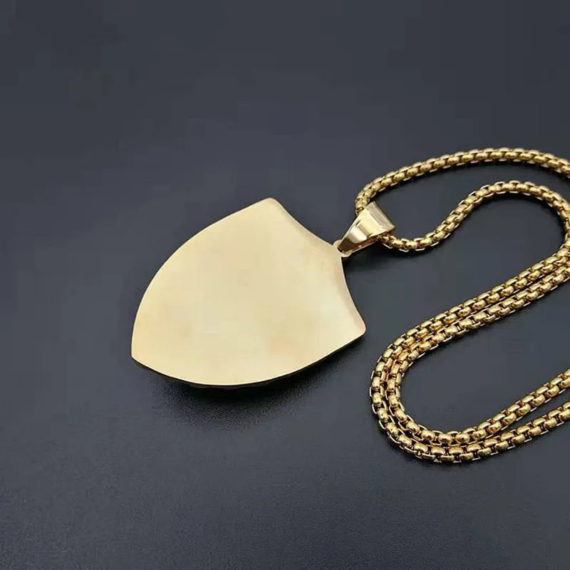 В стиле хип хоп золото Цвет ожерелье из нержавеющей стали Мужской Лев Кулоны для