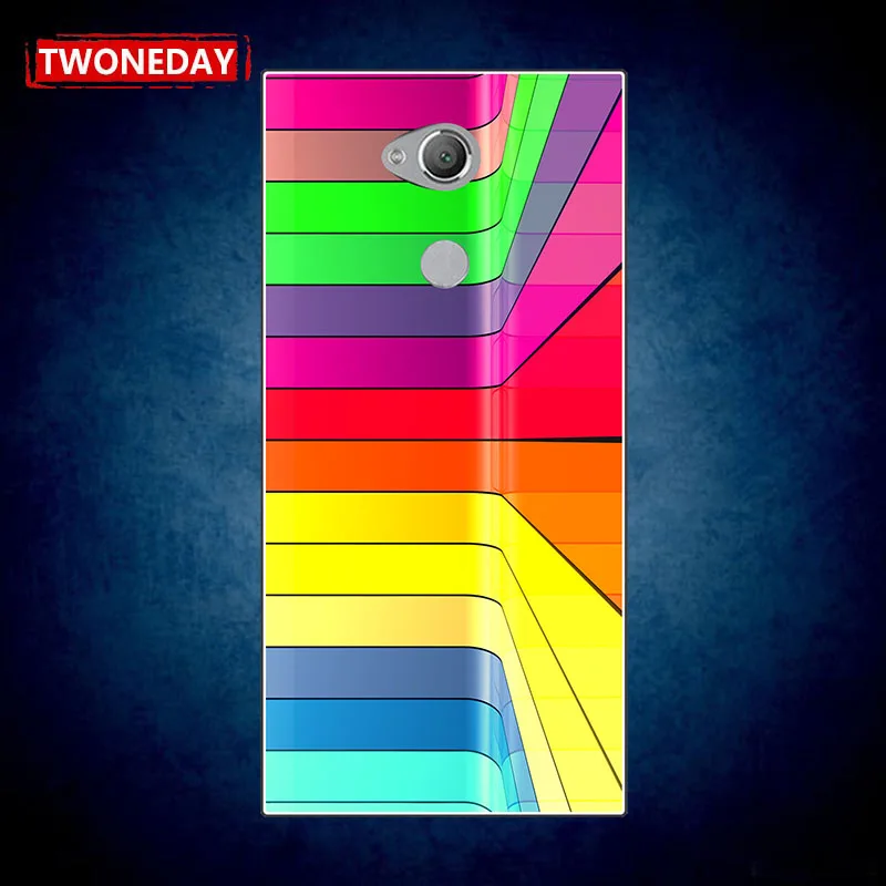 Fashion stripe Phone Case Cover for Sony Xperia L3 XA2 XA1 10 XA3 Ultra Plus Soft cover |