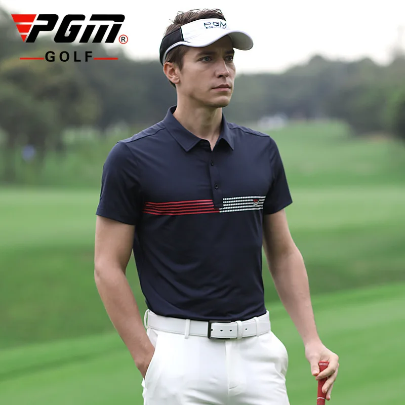 2020 PGM Новая одежда для гольфа мужская футболка с коротким рукавом быстросохнущая