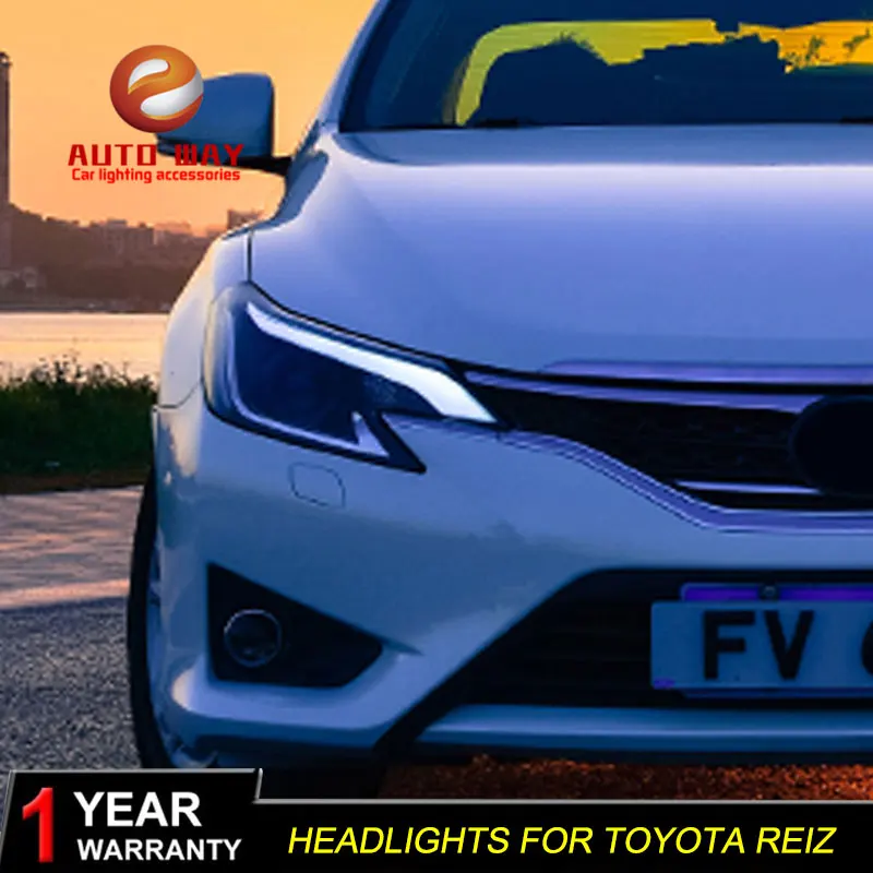 Автомобильный Стайлинг чехол для Toyota Reiz фары 2014-2016 Новый Mark X светодиодный Bi-Xenon