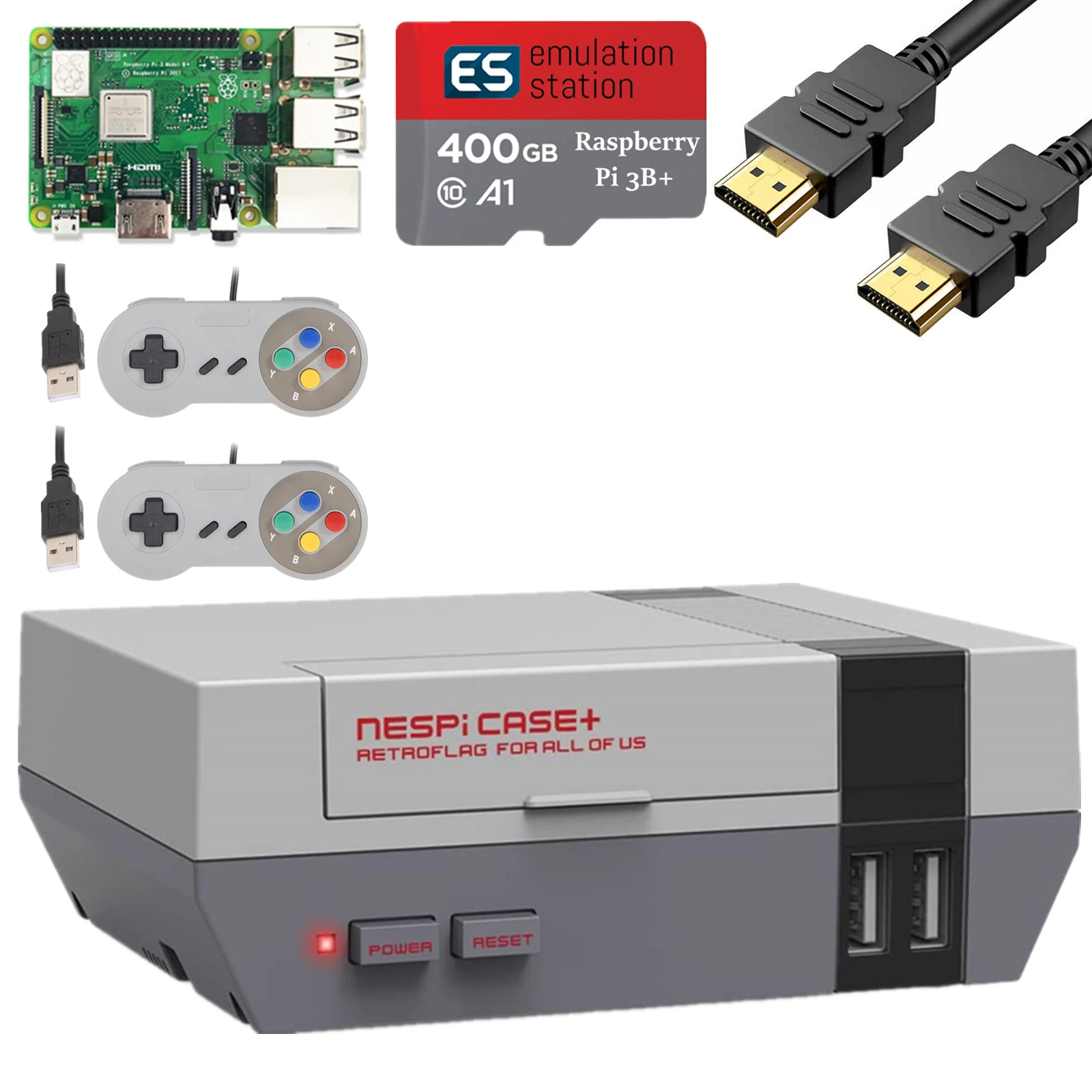 400G Raspberry Pi 3B + 30000 Ретро игровая аркадная видео консоль Plug &amp Play Retroplag подлинный NESPi