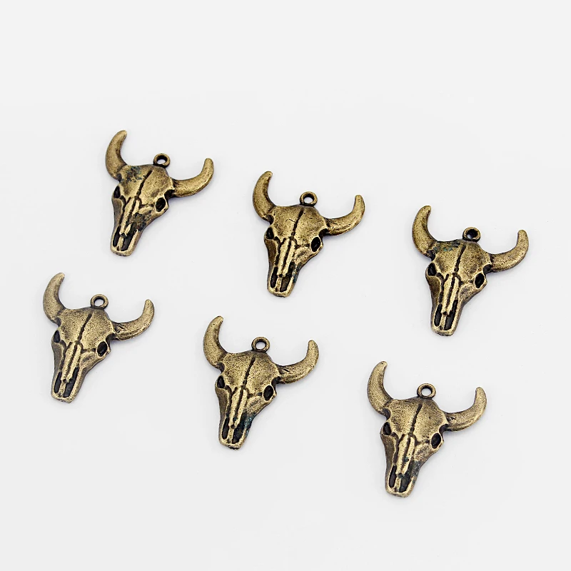 10 шт. мужские Подвески в виде Головы Быка быка | Украшения и аксессуары