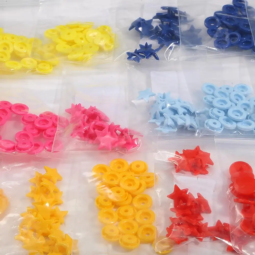 10/20set 12mm Multicolor Star Heart Shaped Plastic Snap Button Fastener Pliers Clothes Clips Garment Accessorie | Дом и сад