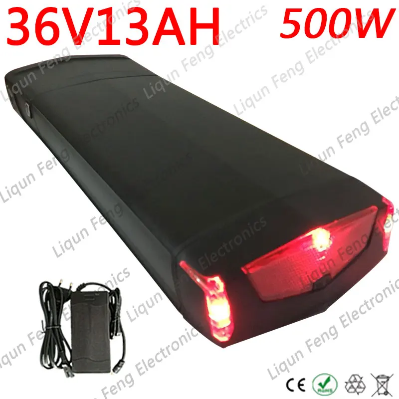 Задняя стойка для электрического велосипеда 36V 13AH батарея электровелосипеда
