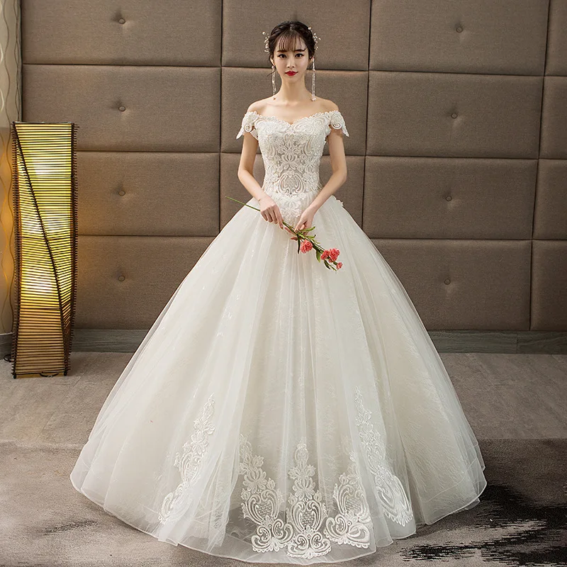 

Свадебные платья Иллюзия V-образный вырез короткая вышивка открытые плечи с открытой спиной Тюлевое кружево Роскошный белый элегантный дам...