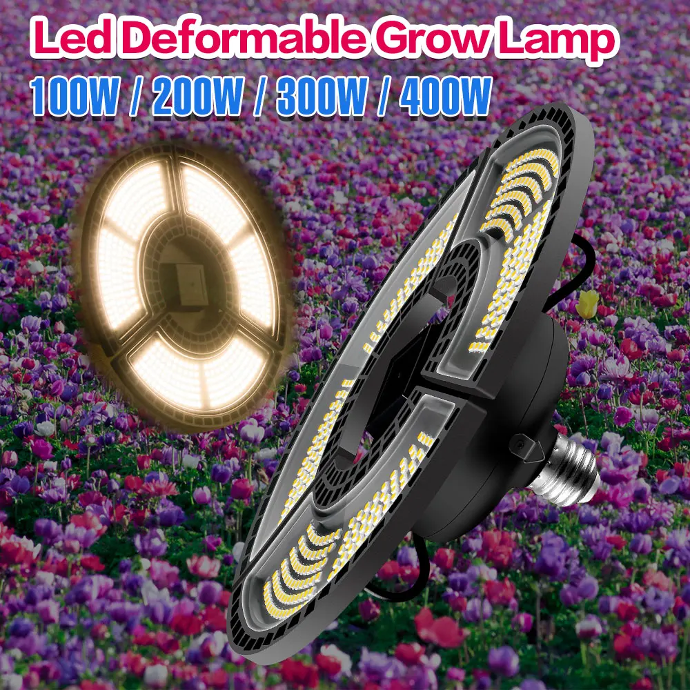 

220V Led E27 Grow Light E26 Plant Growing Lamp Full Spectrum Phytolamp For Plants Bulbs 100W 200W 300W 400W Tent Seeds Nursery