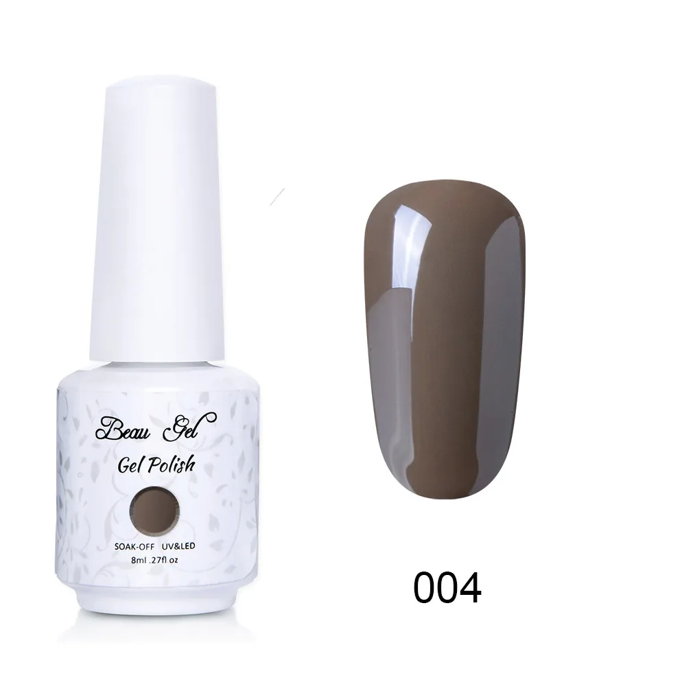 NU004 Beau гель 8 мл флуоресцентный неоновый Гель-лак для ногтей Vernis полуперманентный УФ-Гель-лак впитывающий Гель-лак для ногтей - Цвет: NU004