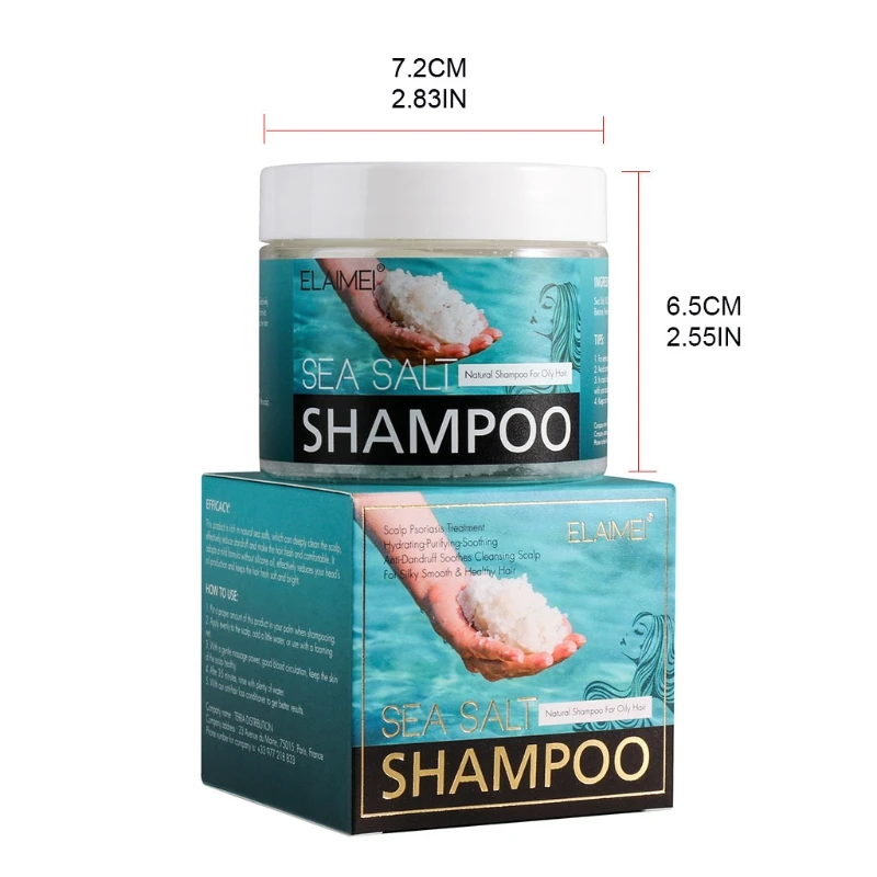 

Natural Sea Salt Shampoo Hair Treatment Shampoo for Scalp Psoriasis Itching