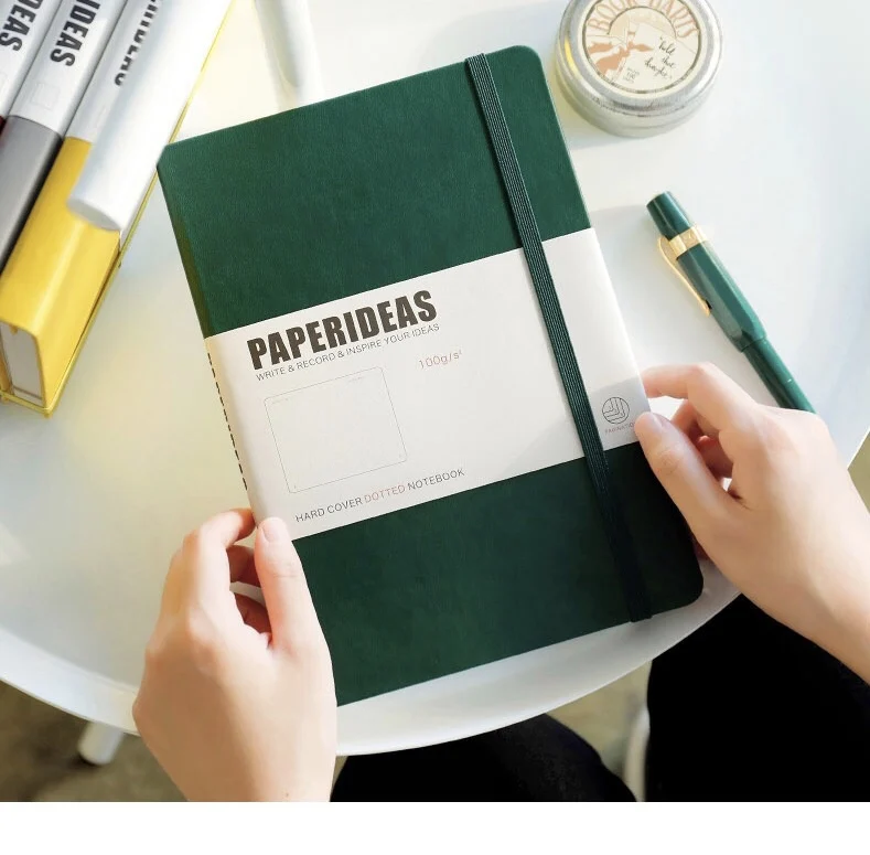 Hardcover A5 Journals Dot Notebook 188 Page 100gsm 5.7x8.2inch Retro Diary Bandage Candy Color Journal Notepad Agenda Supplies |