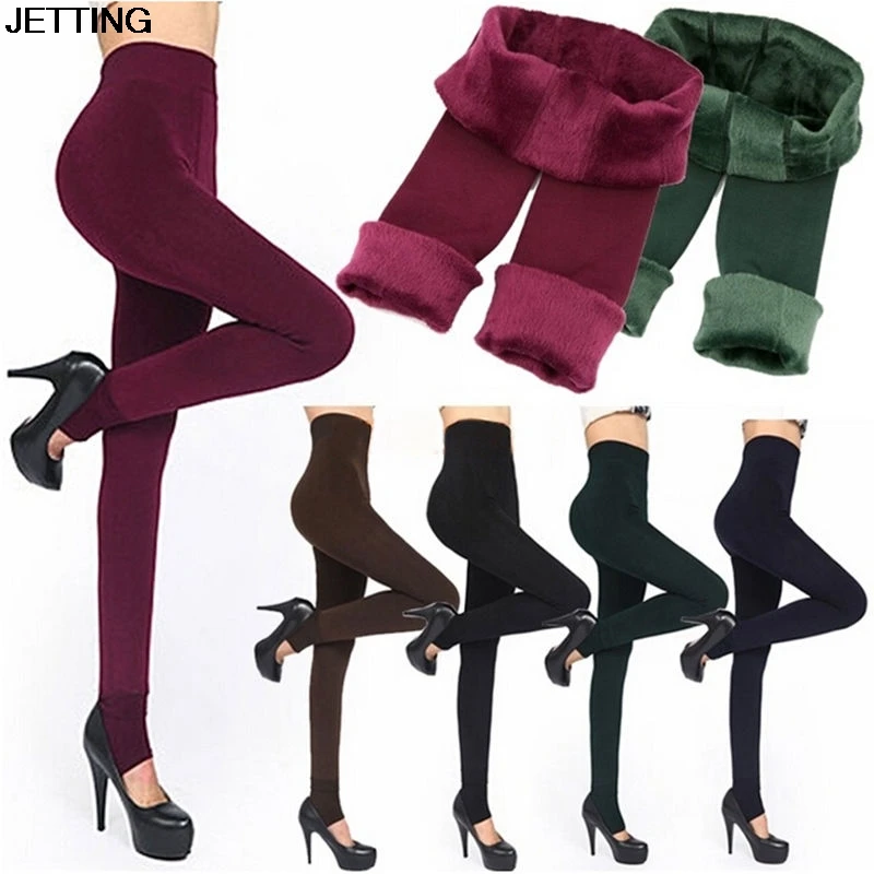 

2016 winter Trend Women Knitting Leggings High elastic thicken lady's Leggings warm pants women skinny pants