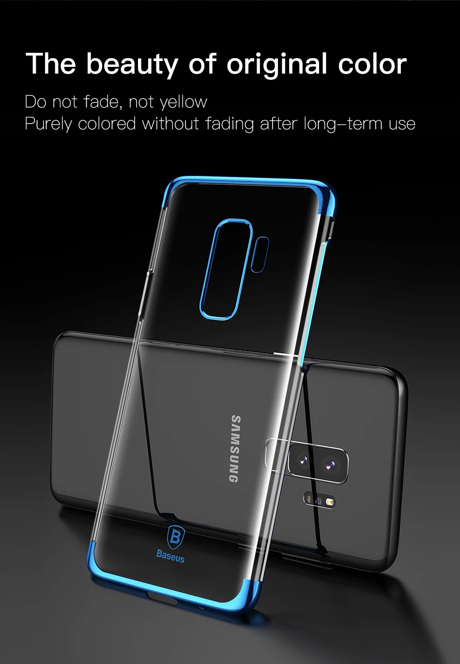 Baseus Luxury Plating Phone Case For Samsung Galaxy S9 Plus Coque Ultra Thin Soft Silicone Back Cover For Galaxy s9 Fundas