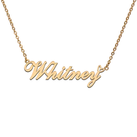 god with love heart personalized character necklace with name whitney for best friend jewelry gift
