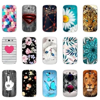 soft tpu silicone case for samsung galaxy s3 case cover i9300 case for samsung s3 mini case i8190 phone cover shell flower coque